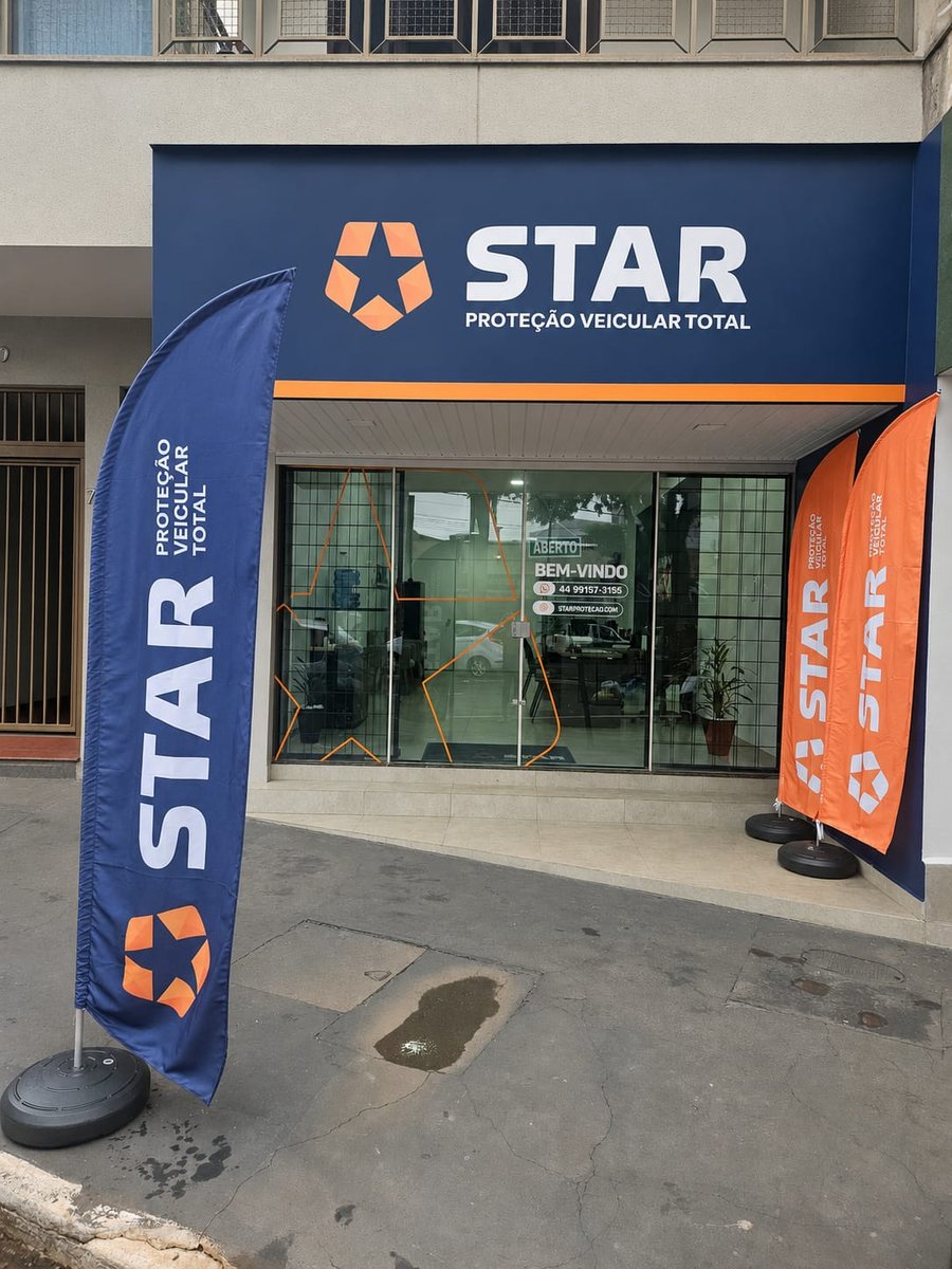 Fachada da unidade da Star Proteção Veicular em Guaíra